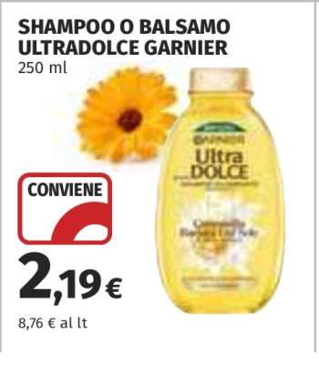 SHAMPOO O BALSAMO ULTRADOLCE GARNIER