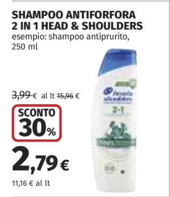 SHAMPOO ANTIFORFORA 2 IN 1 HEAD & SHOULDERS