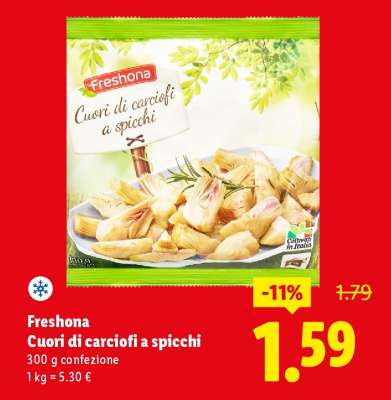 Freshona Cuori di carciofi a spicchi