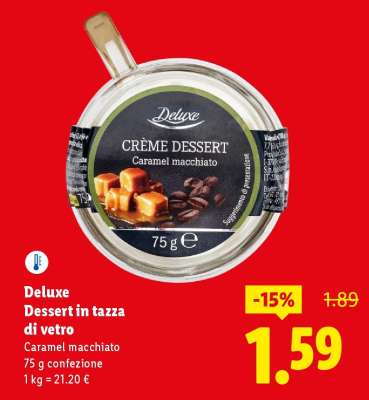 Deluxe Dessert in tazza di vetro
