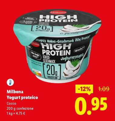 Milbona Yogurt proteico