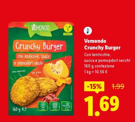 Vemondo Crunchy Burger