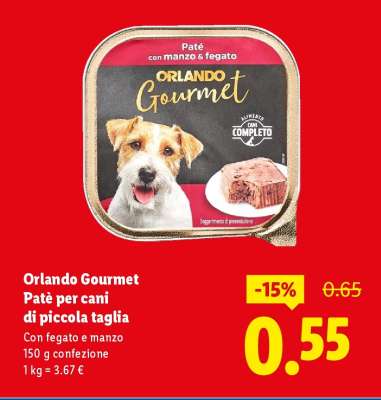 Orlando Gourmet Patè per cani di piccola taglia