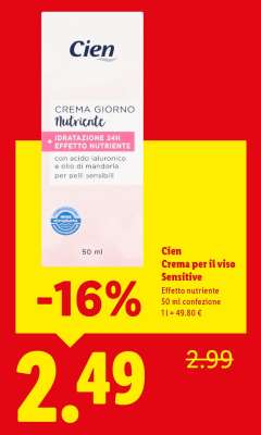 Cien Crema per il viso Sensitive
