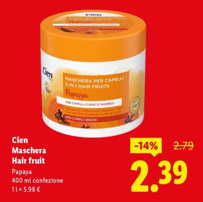 Cien Maschera Hair fruit