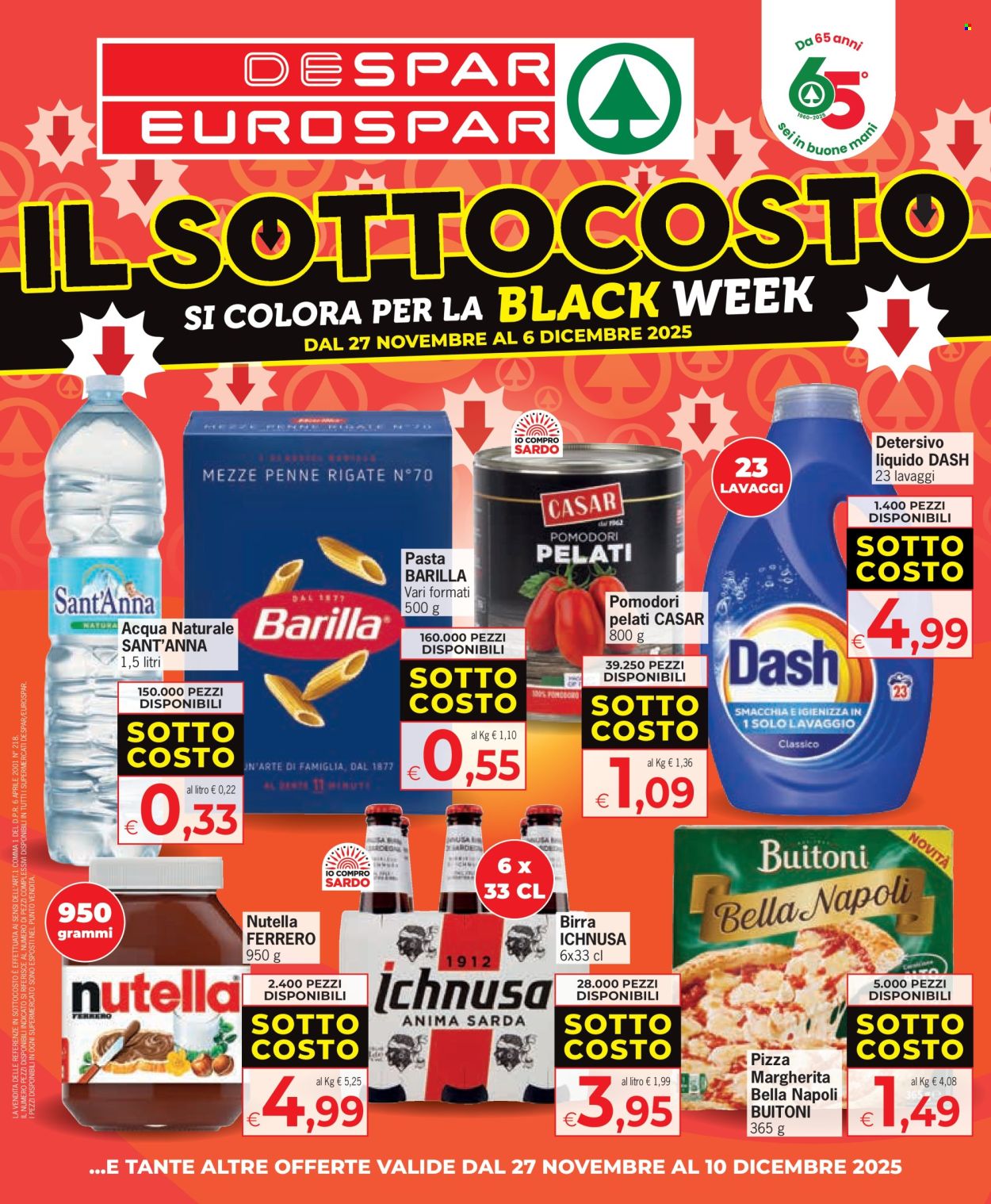 Volantino Eurospar - 27/11/2025 - 10/12/2025. Pagina 1