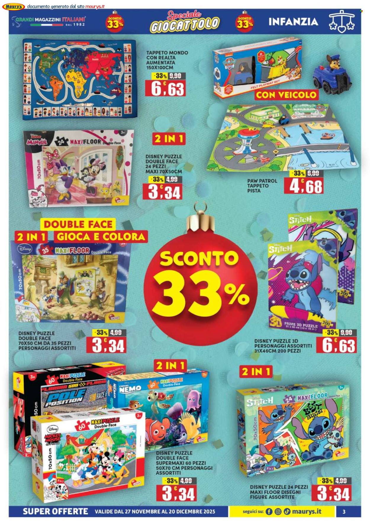 Volantino Maury's - 27/11/2025 - 20/12/2025. Pagina 3