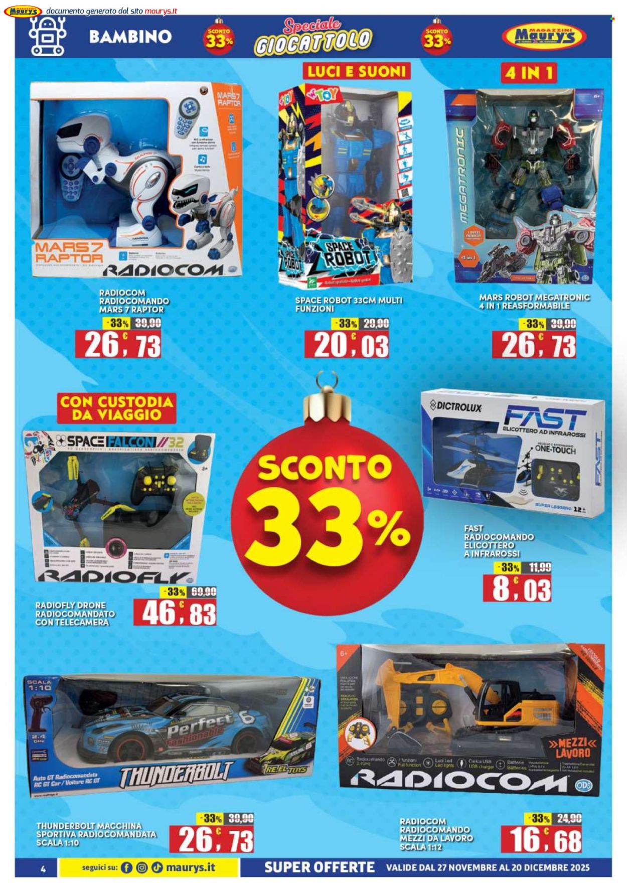 Volantino Maury's - 27/11/2025 - 20/12/2025. Pagina 4