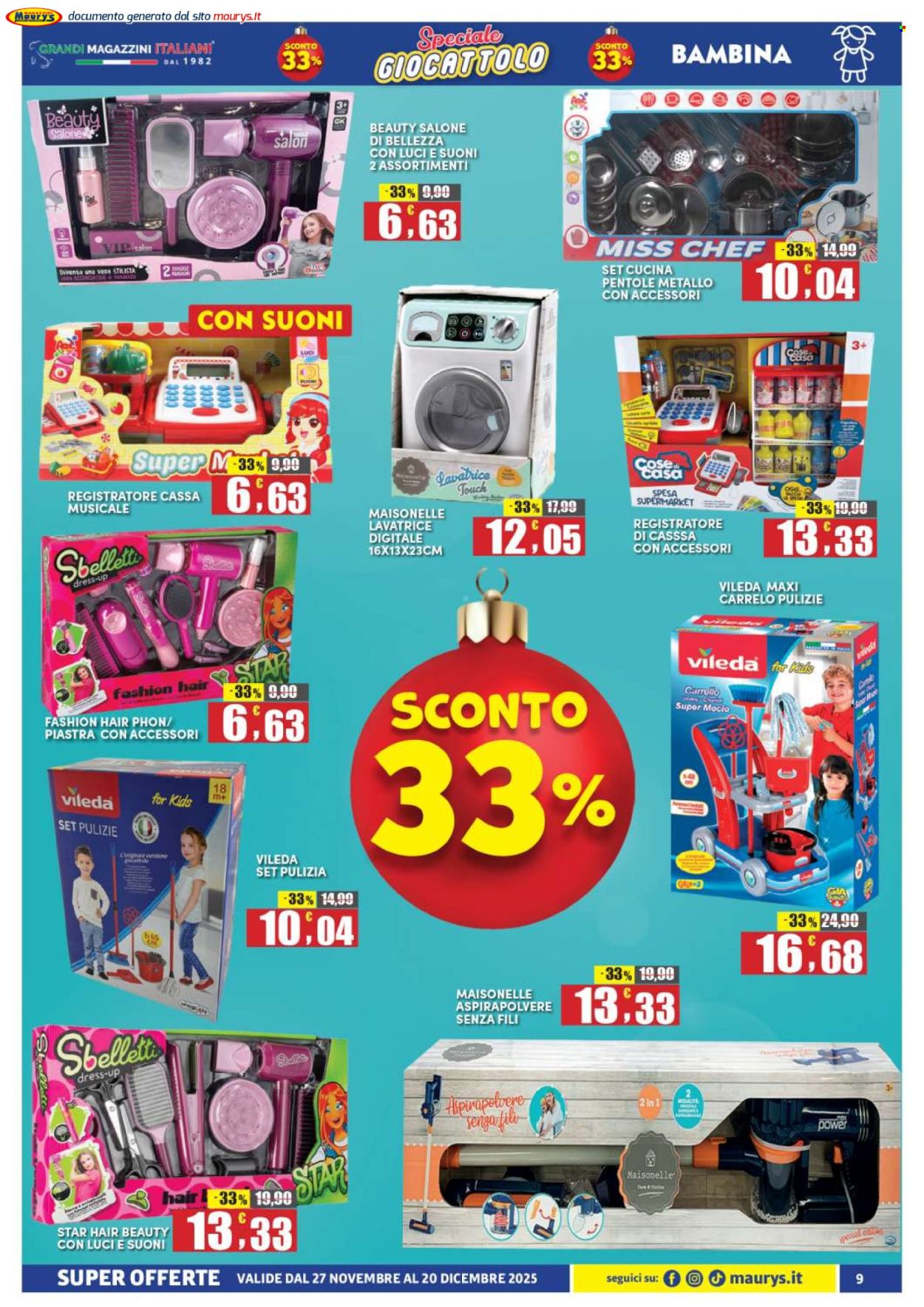 Volantino Maury's - 27/11/2025 - 20/12/2025. Pagina 9