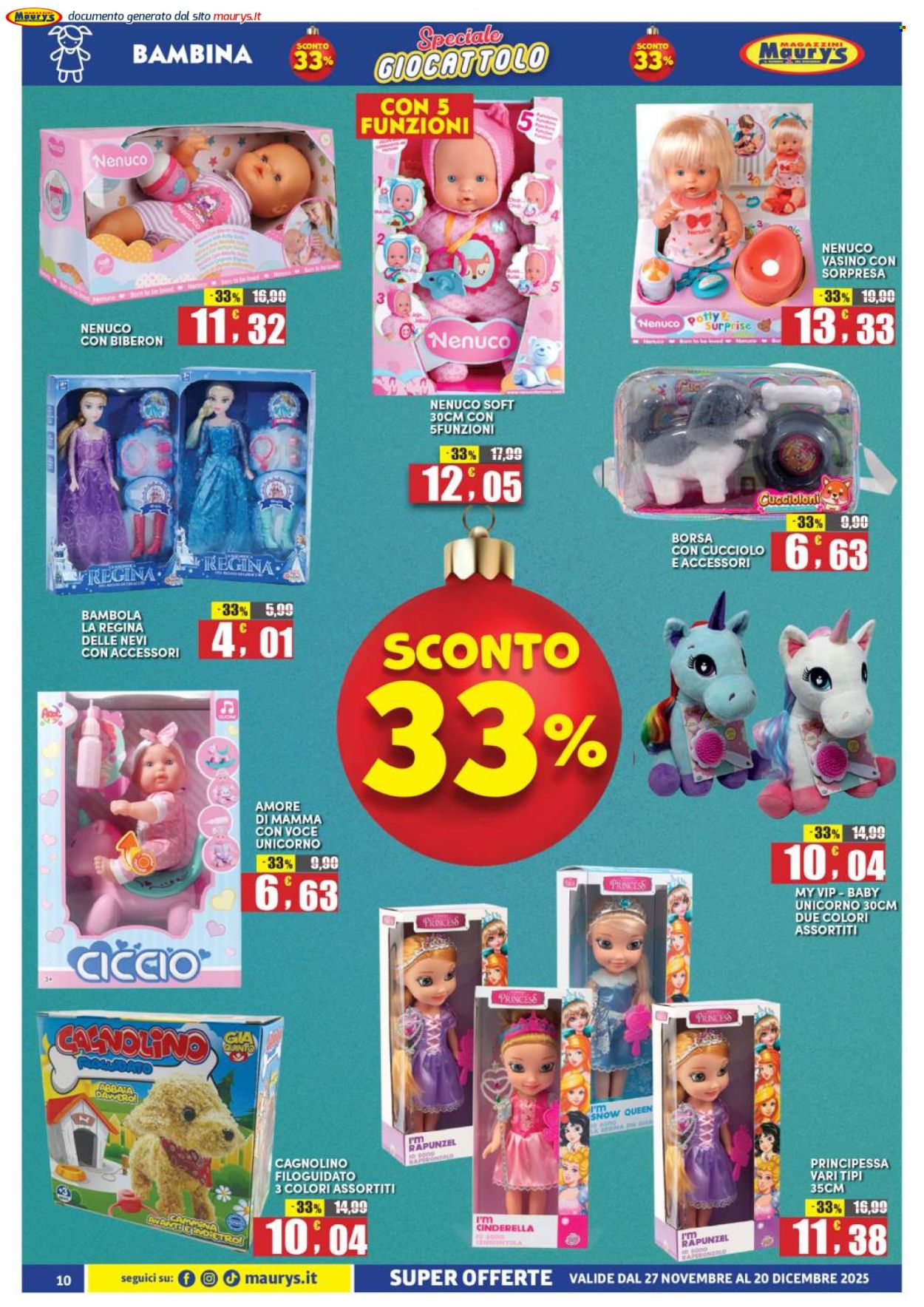 Volantino Maury's - 27/11/2025 - 20/12/2025. Pagina 10