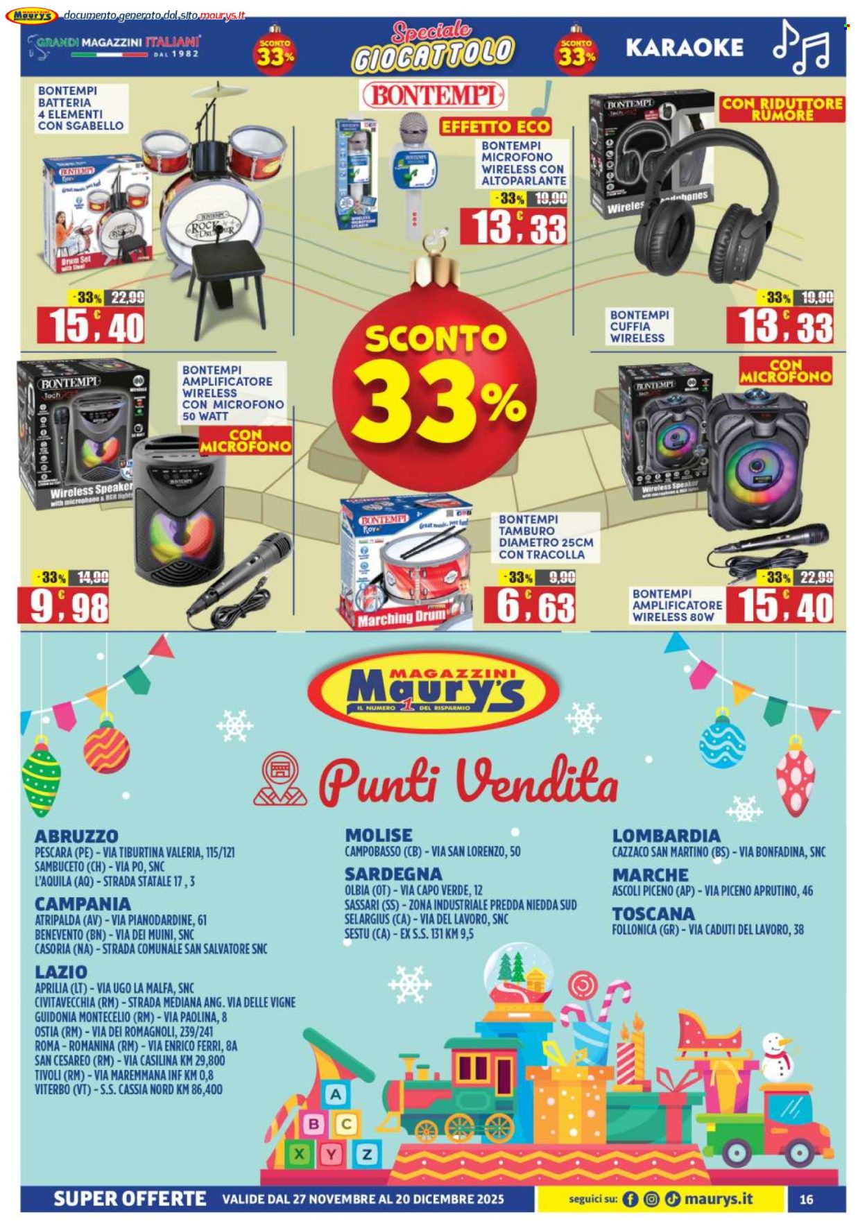 Volantino Maury's - 27/11/2025 - 20/12/2025. Pagina 16