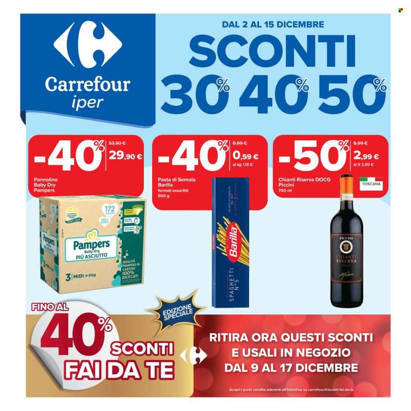 Volantino Carrefour - 2/12/2025 - 15/12/2025.