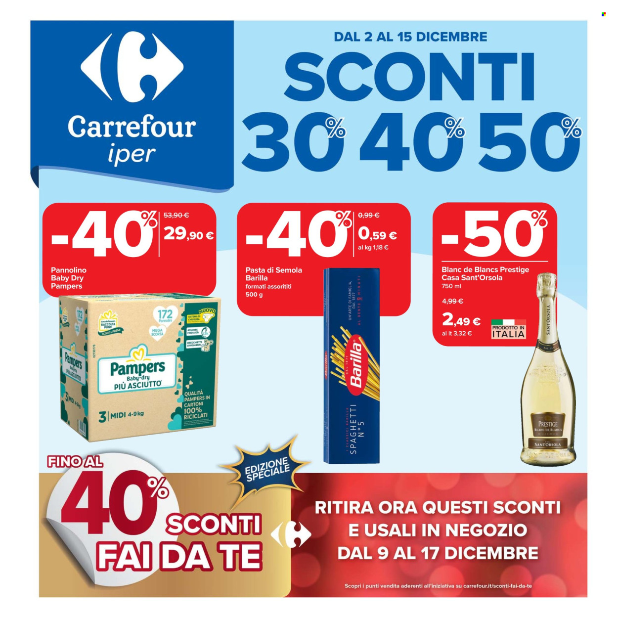Volantino Carrefour - 2/12/2025 - 15/12/2025. Pagina 1