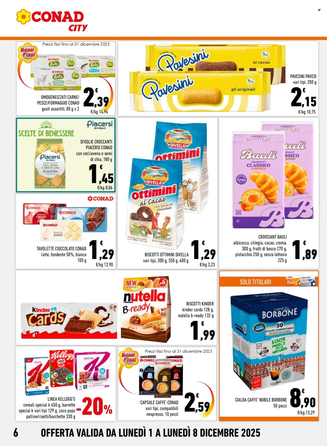 Volantino Conad City - 1/12/2025 - 8/12/2025. Pagina 6