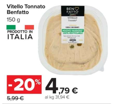 Vitello Tonnato Benfatto