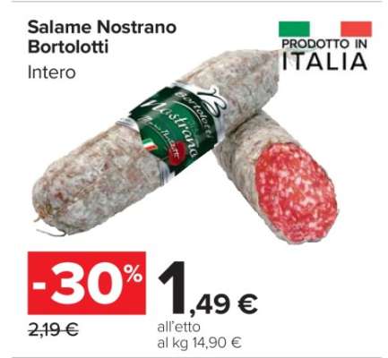 Salame Nostrano Bortolotti