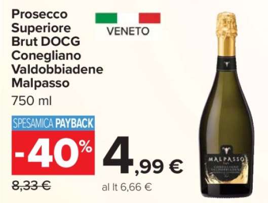 Prosecco Superiore Brut DOCG Conegliano Valdobbiadene Malpasso