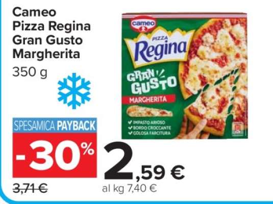 Cameo Pizza Regina Gran Gusto Margherita