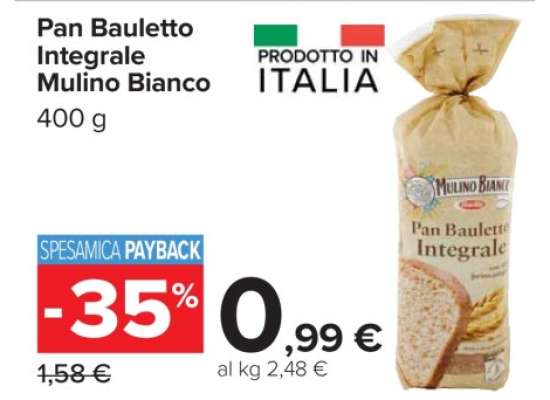 Pan Bauletto Integrale Mulino Bianco
