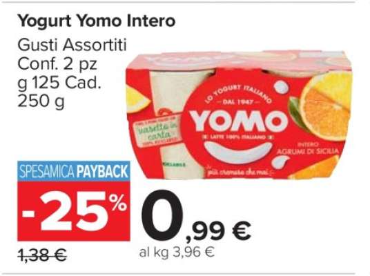 Yogurt Yomo Intero