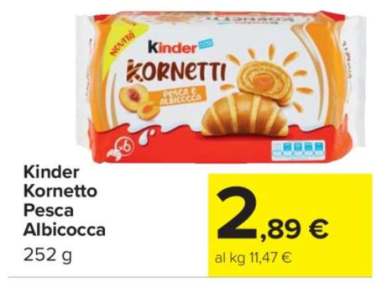 Kinder Kornetto Pesca Albicocca