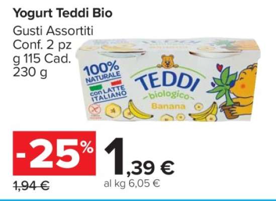 Yogurt Teddi Bio