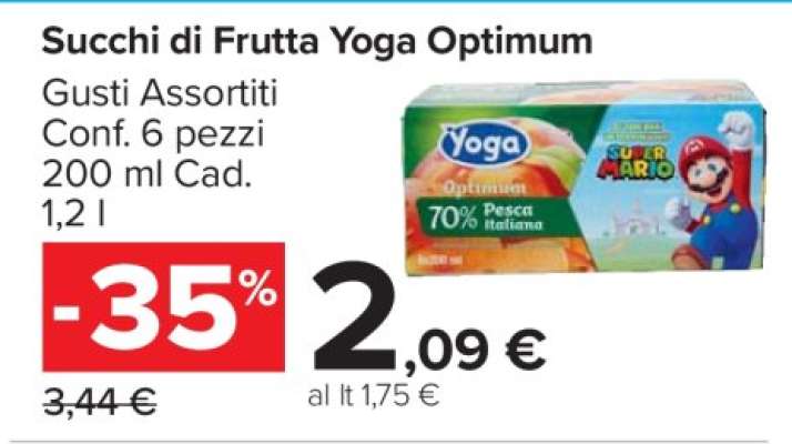 Succhi di Frutta Yoga Optimum