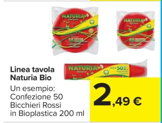 Linea tavola Naturia Bio