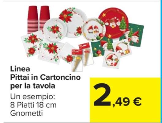 Linea Pittai in Cartoncino per la tavola