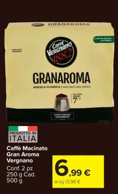 Caffè Macinato Gran Aroma Vergnano
