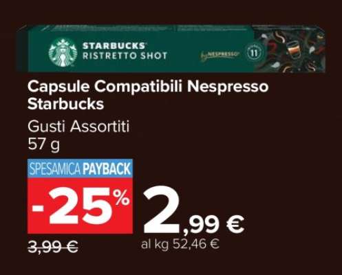 Capsule Compatibili Nespresso Starbucks
