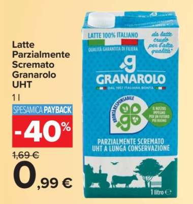 Latte Parzialmente Scremato Granarolo UHT