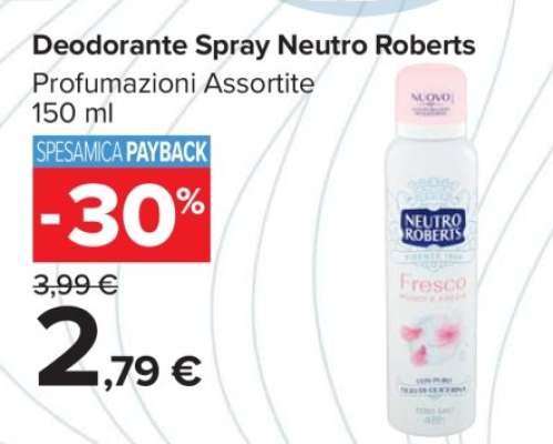 Deodorante Spray Neutro Roberts