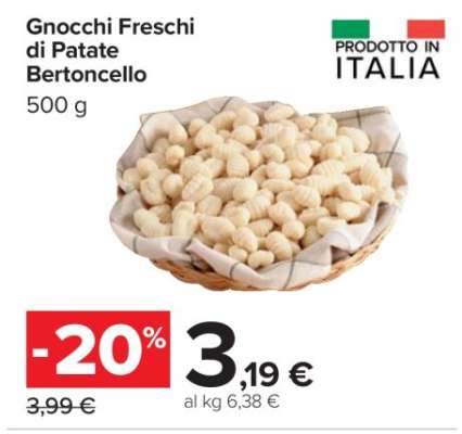 Gnocchi Freschi di Patate Bertoncello