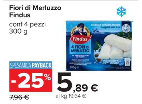 FIORI DI MERLUZZO FINDUS