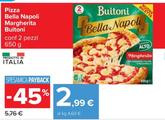 Pizza Bella Napoli Margherita Buitoni