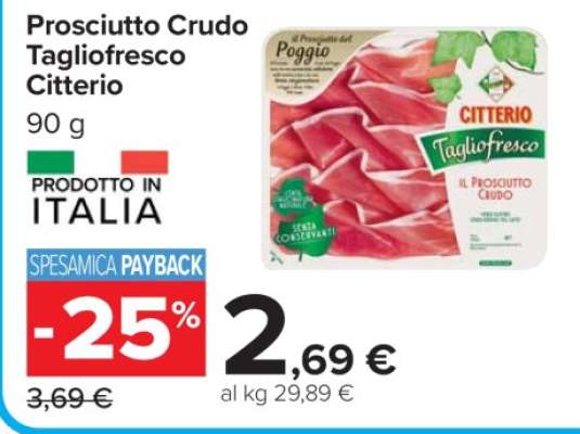 Prosciutto Crudo Tagliofresco Citterio
