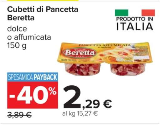 Cubetti di Pancetta Beretta