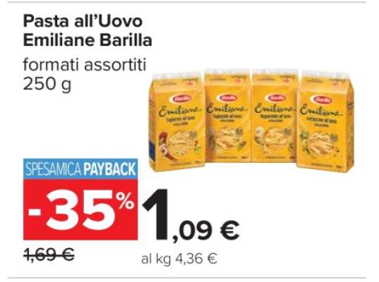 PASTA ALL'UOVO EMILIANE BARILLA