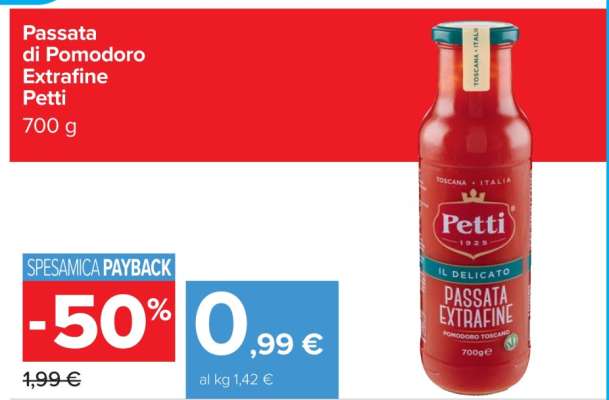 PASSATA DI POMODORO EXTRAFINE PETTI