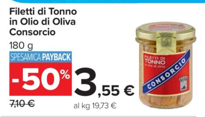 Filetti di Tonno in Olio di Oliva Consorcio