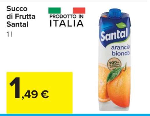 SUCCO DI FRUTTA SANTAL