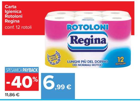 Carta Igienica Rotoloni Regina