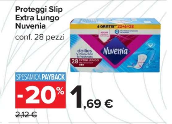 Proteggi Slip Extra Lungo Nuvenia