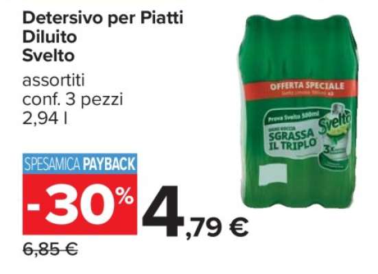 Detersivo per Piatti Diluito Svelto