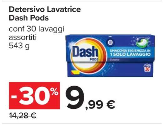 Detersivo lavatrice DASH Pods