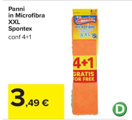 Panni in Microfibra XXL Spontex