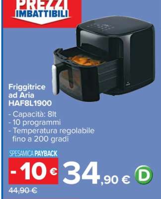 Friggitrice ad Aria HAF8L1900
