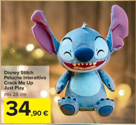 Disney Stitch Peluche interattivo Crack Me Up Just Play