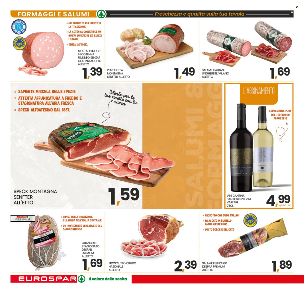 Volantino Eurospar - 1/12/2025 - 6/12/2025. Pagina 6